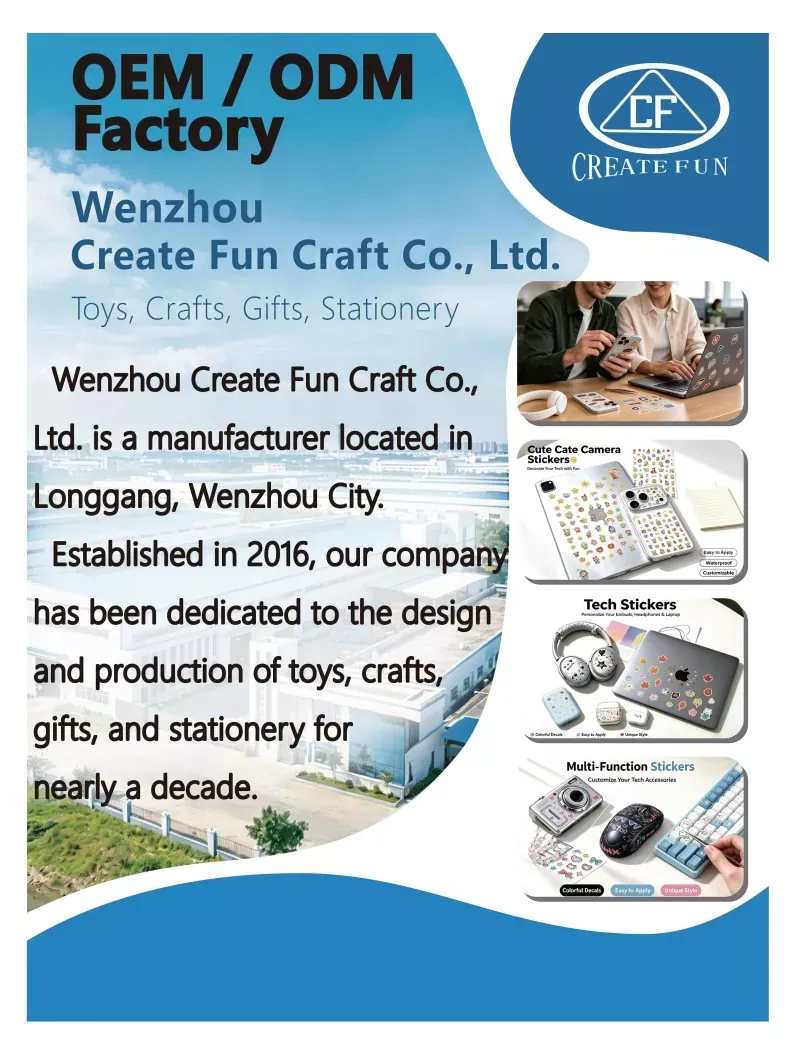 Wenzhou Nggawe Fun Craft Co., Ltd. Cemlorot ing Global Expo: A Dasawarsa Inovasi ing Stiker Kustom lan Dolanan DIY