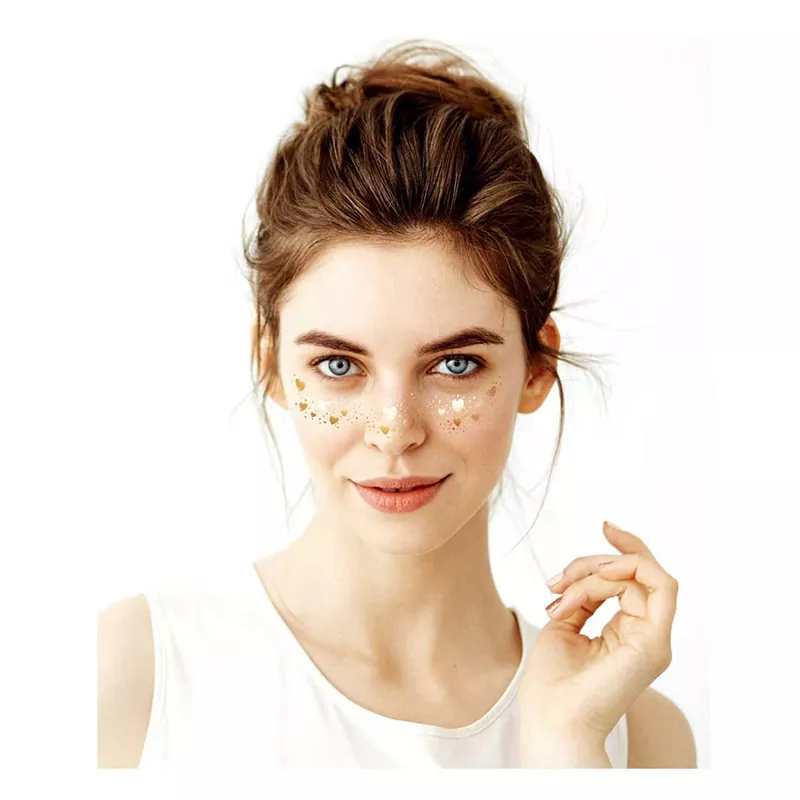 Gold Foil Tattoo Sticker