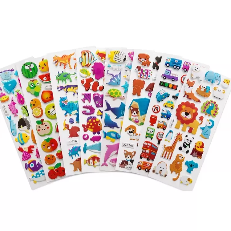 Stiker Puffy Kulit PU